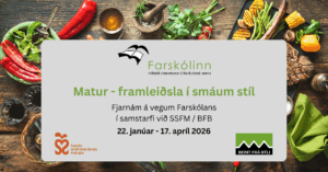 Read more about the article Matur-framleiðsla í smáum stíl